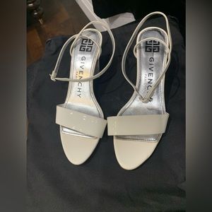 Givenchy Triangle patent strappy sandal